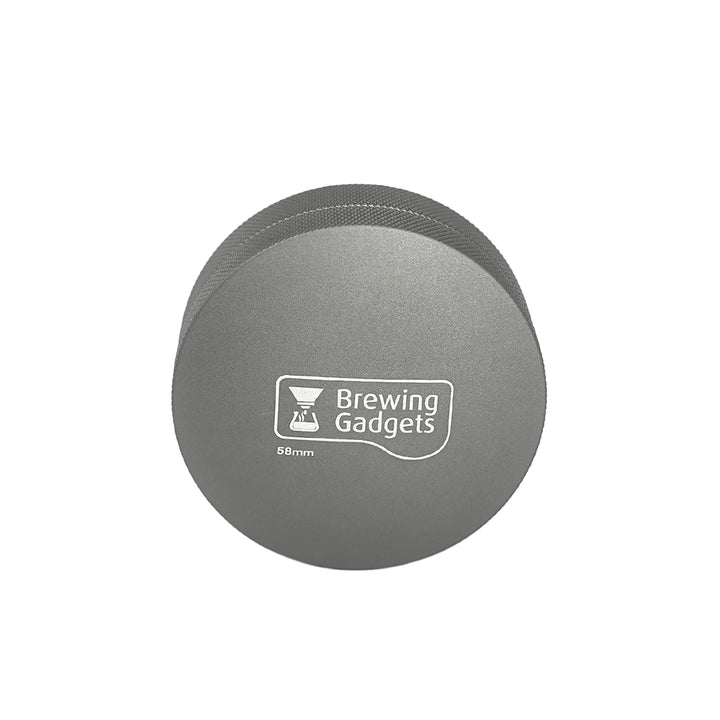 bg palm handle tamper 58mm grey