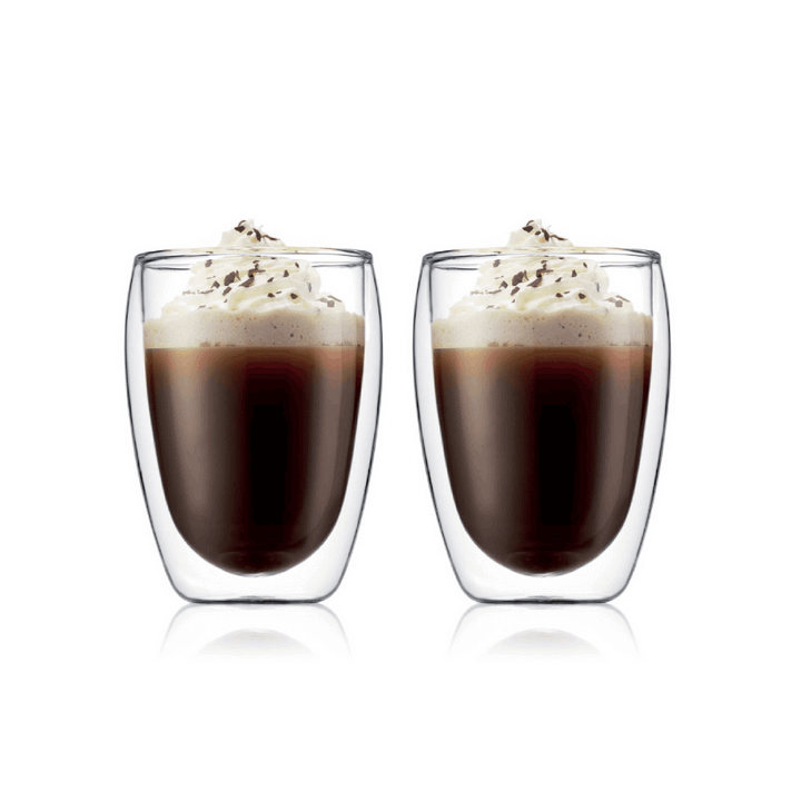 Bodum Pavina Double Wall Thermo Glass – Set of 2 Insulated Glass Cups