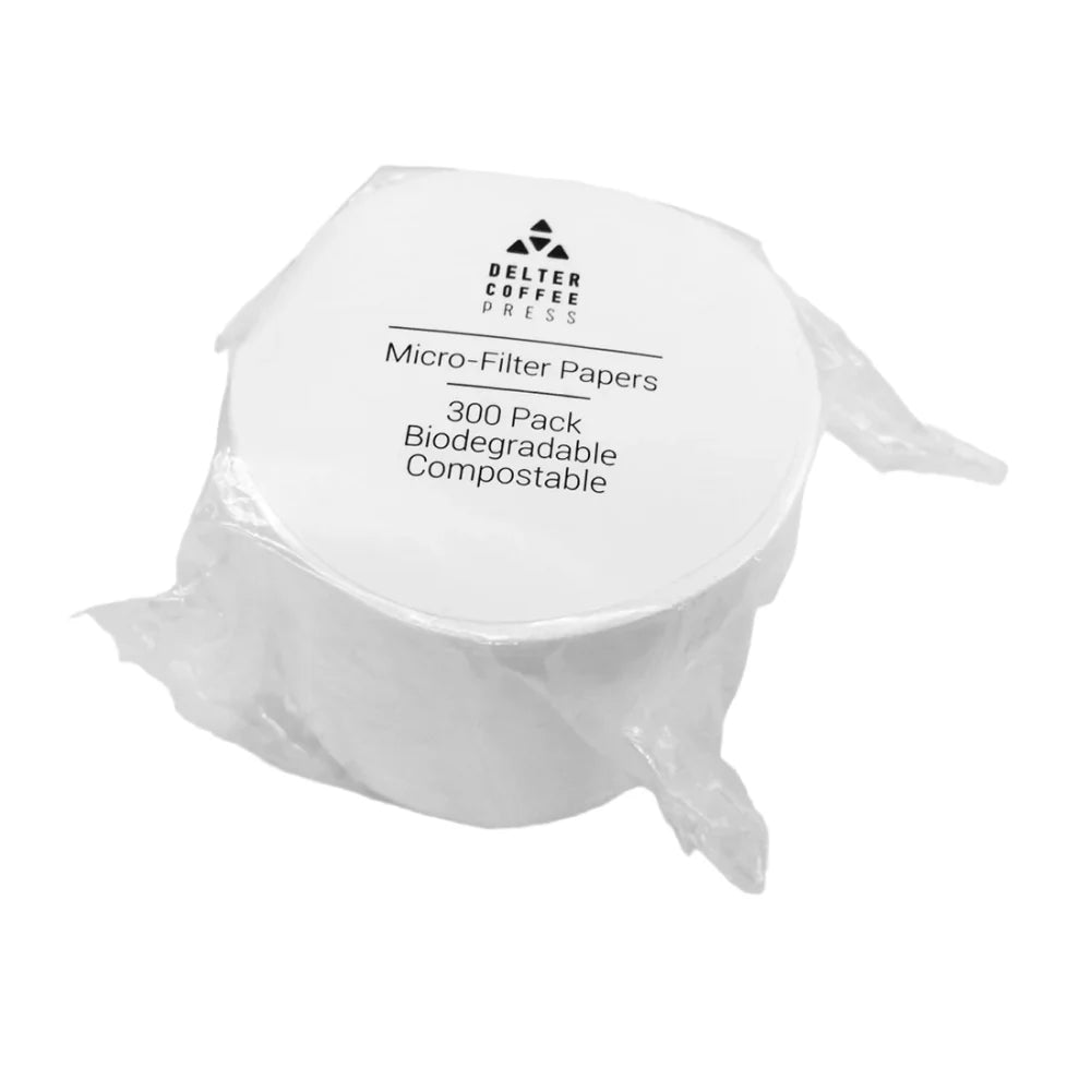 Delter Coffee Press Filter Papers - 300 Pack