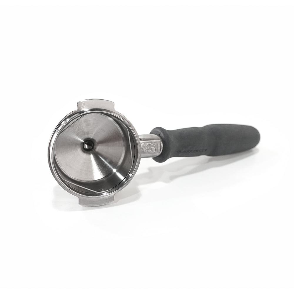 La Marzocco Dual Spout Black Handle Portafilter, Fixed Spout