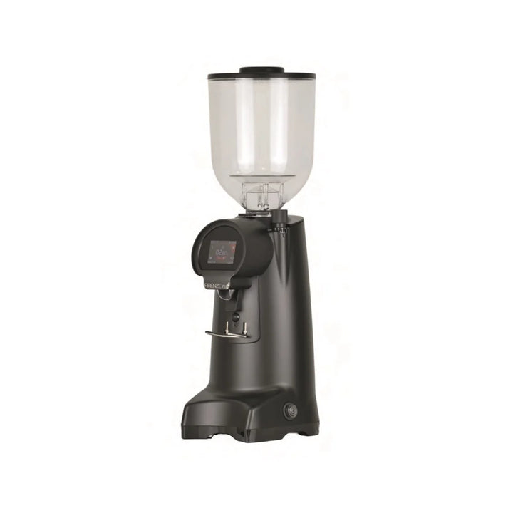 eureka firenze 75 commercial coffee grinder 75mm flat burrs 340w motor 2kg hopper stepless micrometric adjustment touchscreen 3 2 3 6g s productivity