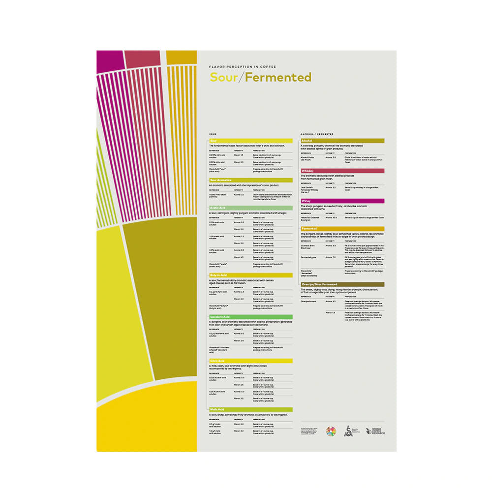 sca flavor perception in coffee sour fermented