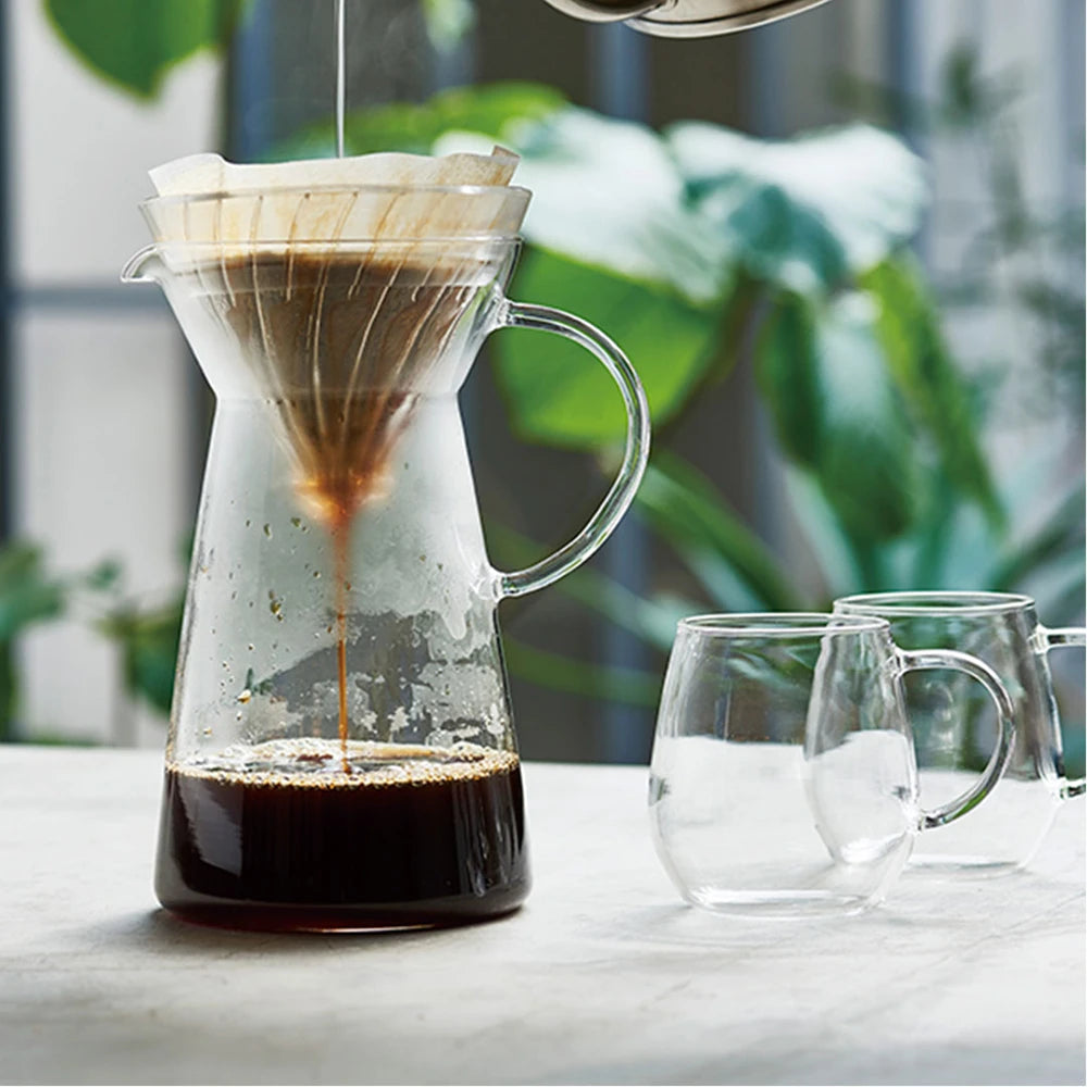 Hario V60 Glass Iced Coffee Maker Transparent