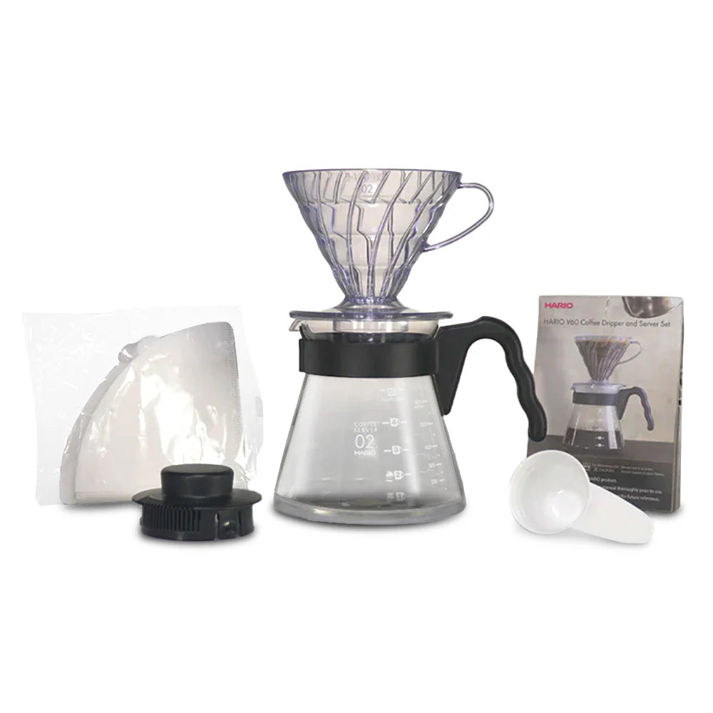 Hario V60 Coffee Dripper and Server Set, 02 Size
