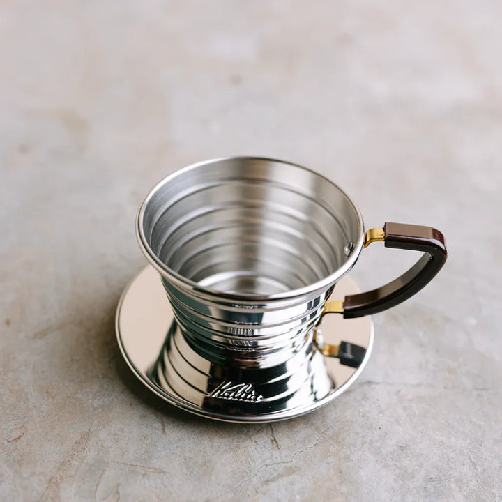 Kalita Wave 185 Stainless Steel Dripper – 2-4 Cups