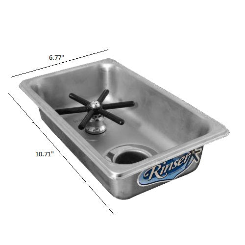 Krome Blender Container Rinser – Flush Mount 10″ X 6″