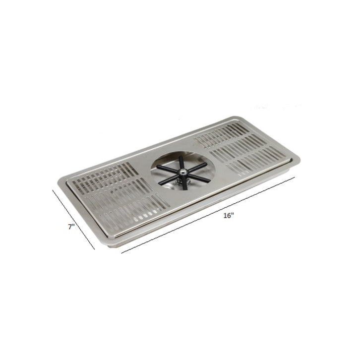 Krome Center Pitcher Rinser Drip Tray With Spin Spray - C4008
