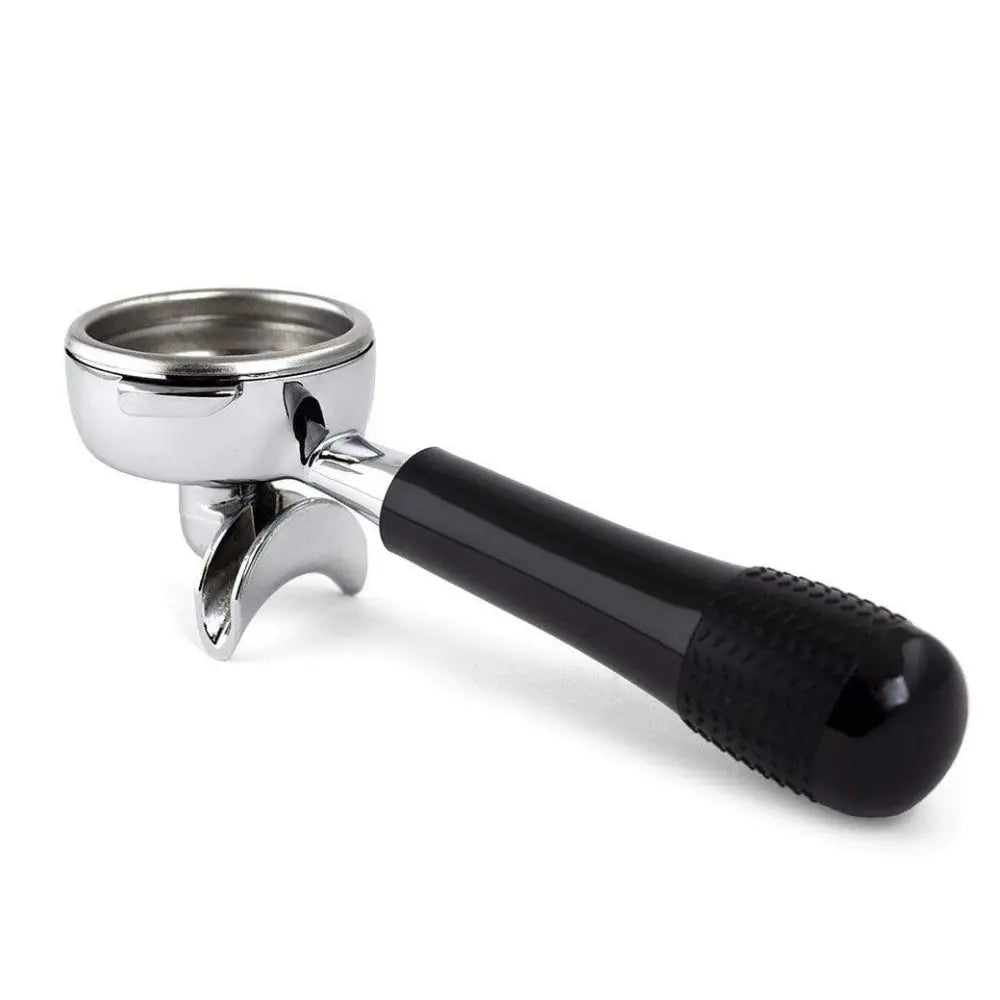 nuova simonelli double spout black handle portafilter