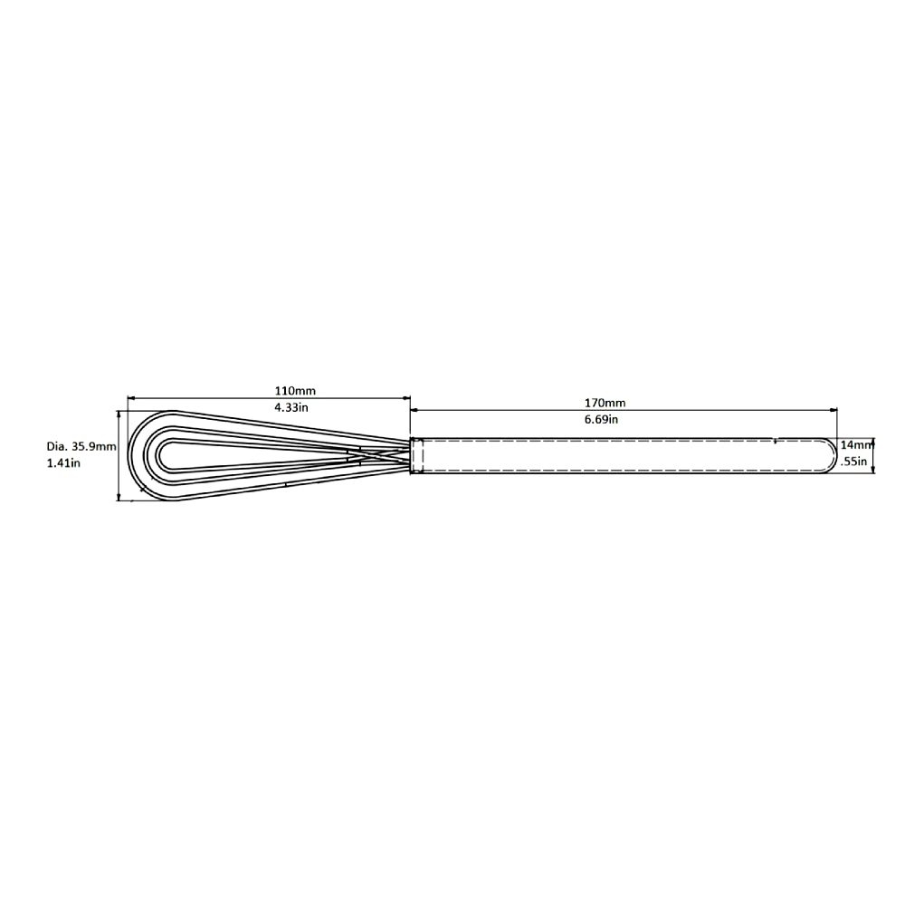 Rattleware Flat Whisk, 11", 22211