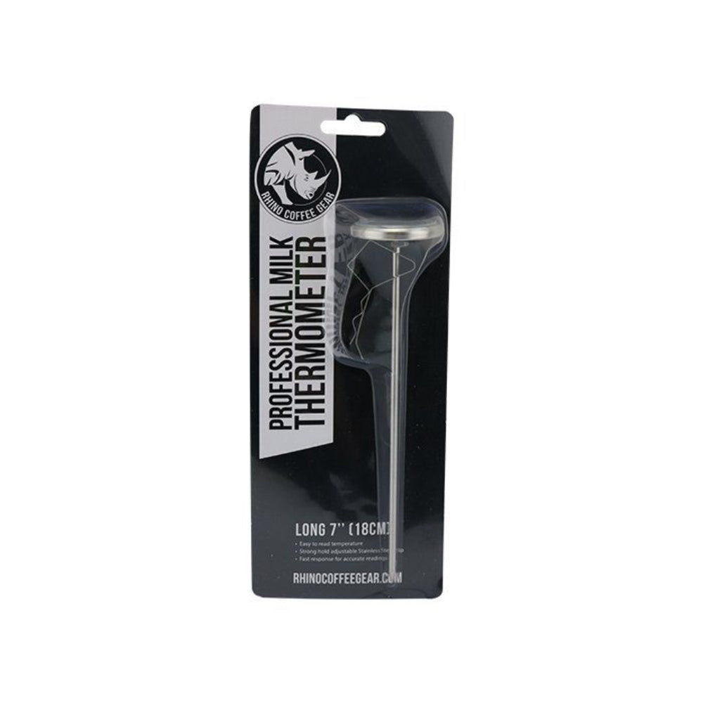 Rhino Coffee Gear Milk Analog Thermometer Long Stem 7"