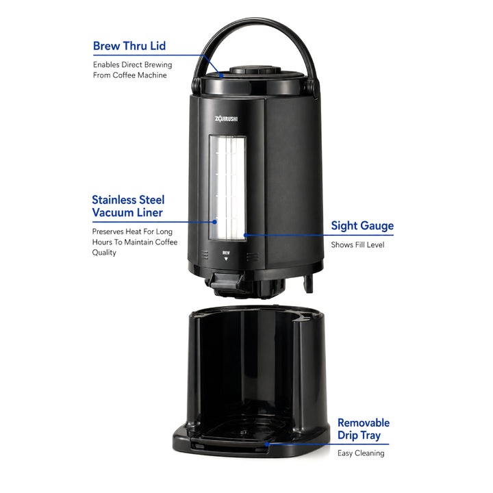 Zojirushi Thermal Gravity pot 2.5L - Black