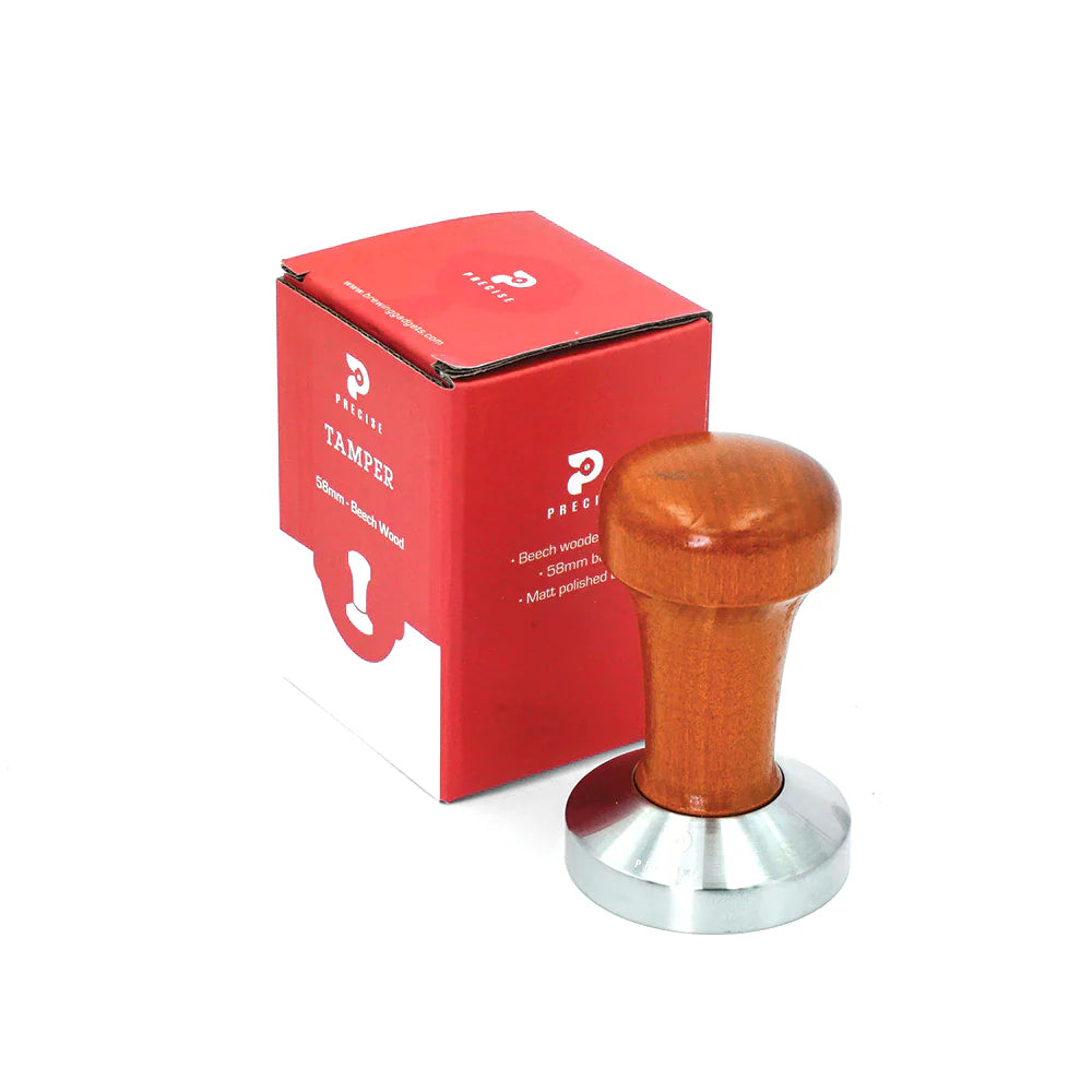 Precise Beech Wooden Handle Tamper, 58mm