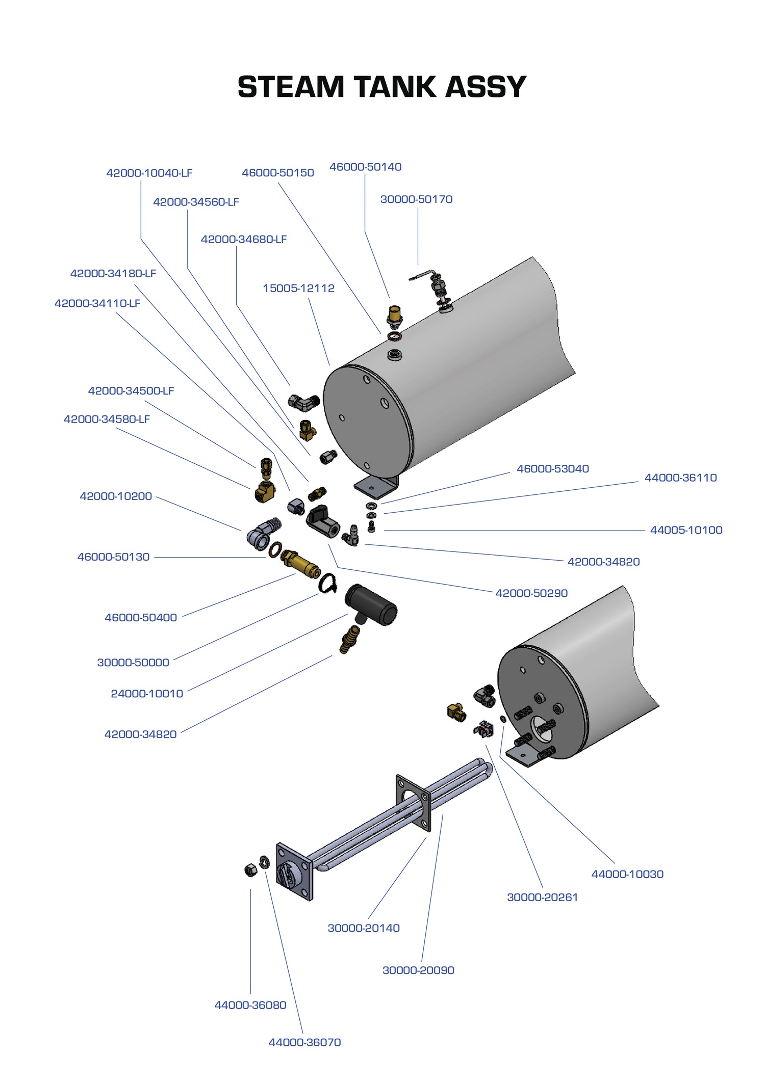 Steam Tank Assembly LP