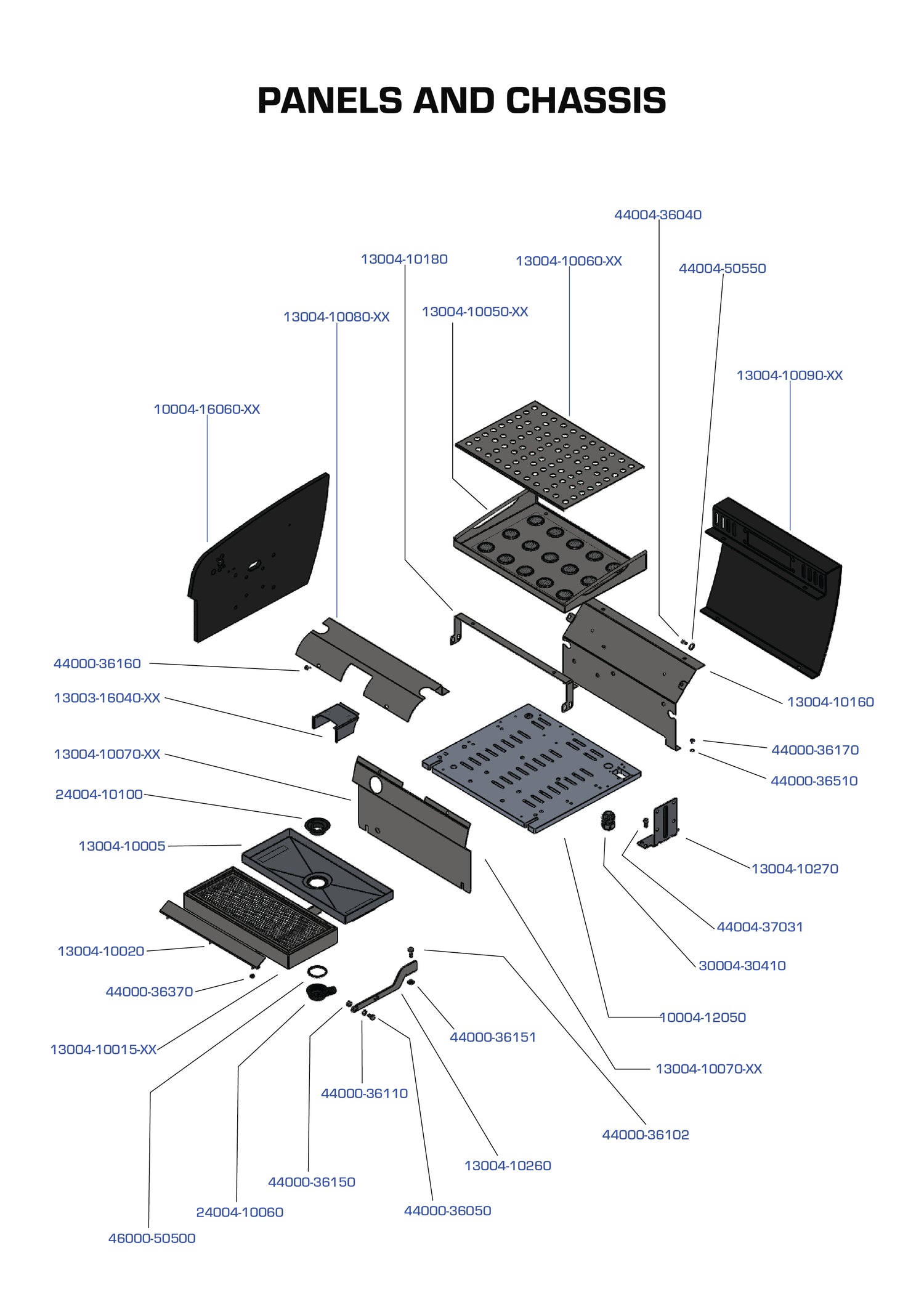 Panels and Chassis Parts Manual - Espresso Single Group