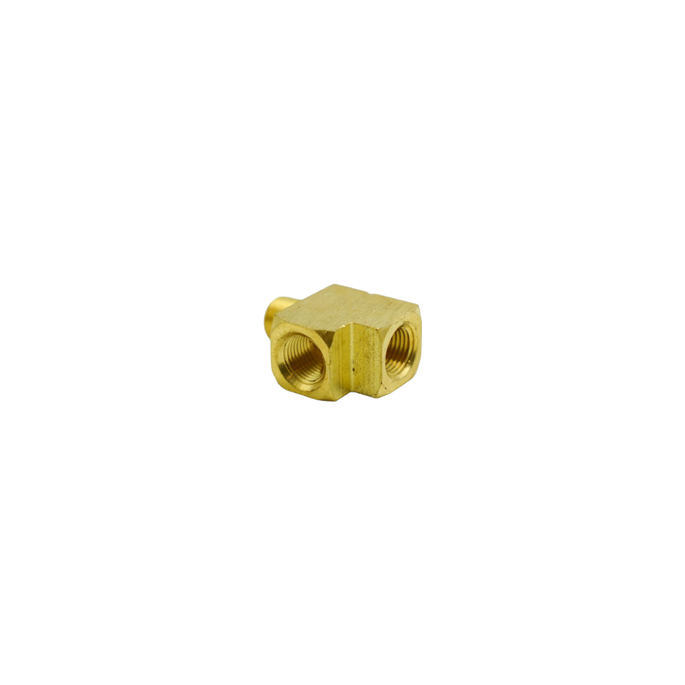 Slayer TEE, 1/8 NPT, F x F x M, Brass, PB Free