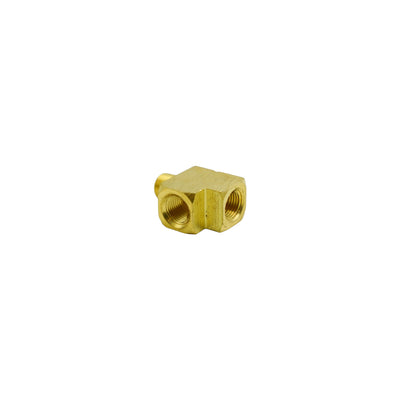 Slayer TEE, 1/8 NPT, F x F x M, Brass, PB Free