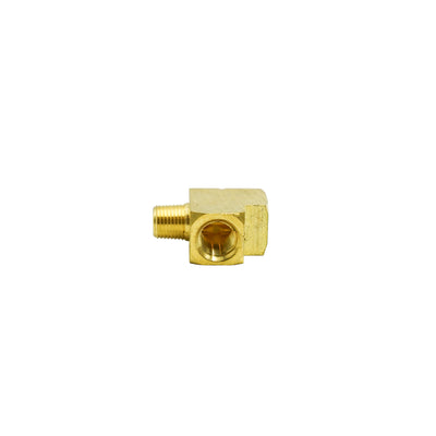 Slayer TEE, 1/8 NPT, F x F x M, Brass, PB Free