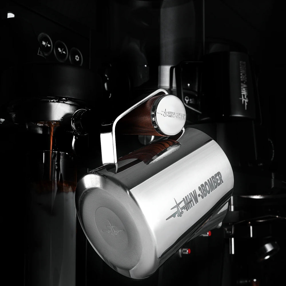 MHW-3Bomber Latte Art Pitcher 5.0 Glossy Grey