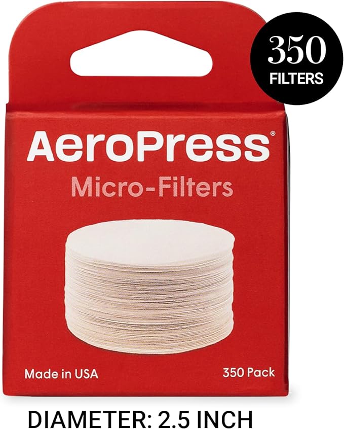 Aeropress Coffee and Espresso Maker replacement Microfilters (6.4cm)