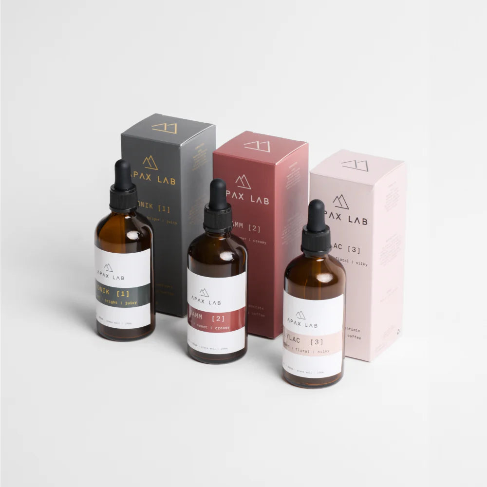 APAX LAB Coffee Flavor Concentrate Box Set – 3 x 100ml