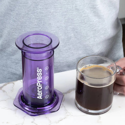 AeroPress Coffee Maker – Clear & Colored