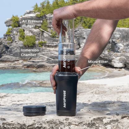 AeroPress Go Plus – Portable Travel Coffee Maker Kit