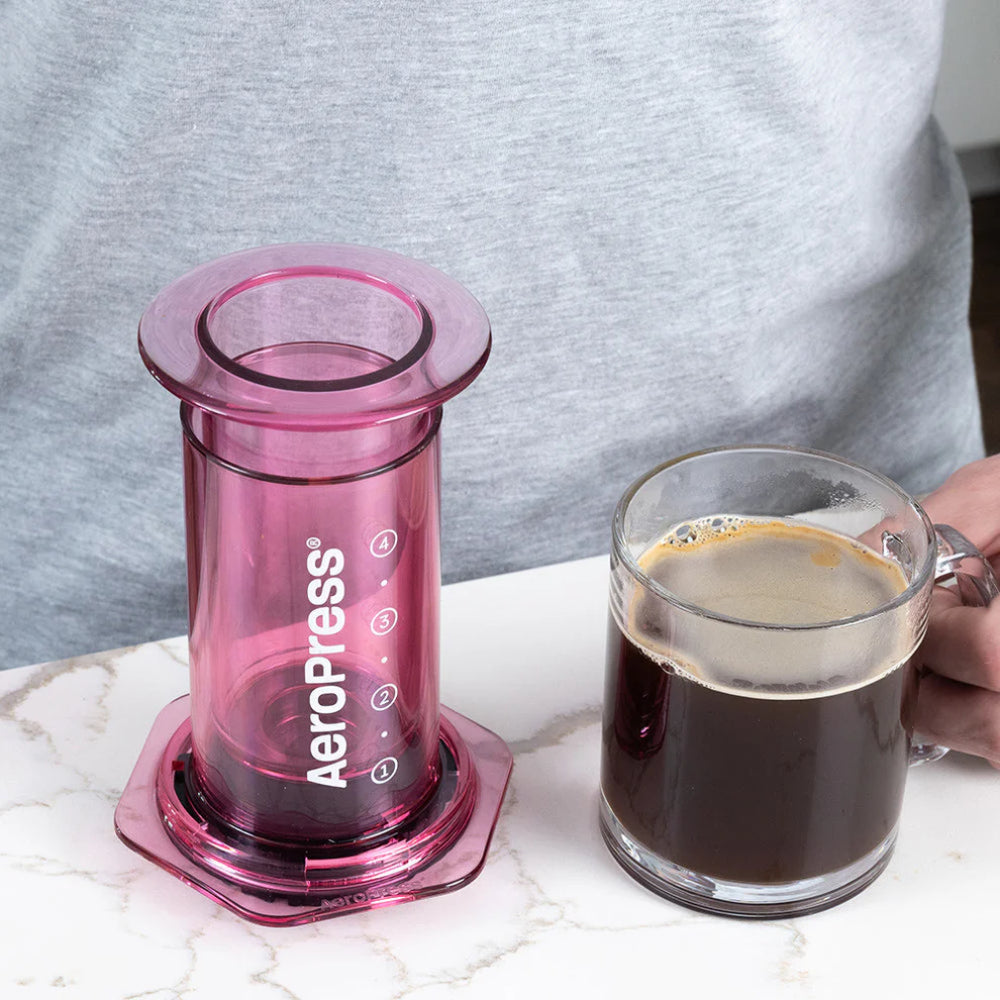 AeroPress Coffee Maker – Clear & Colored