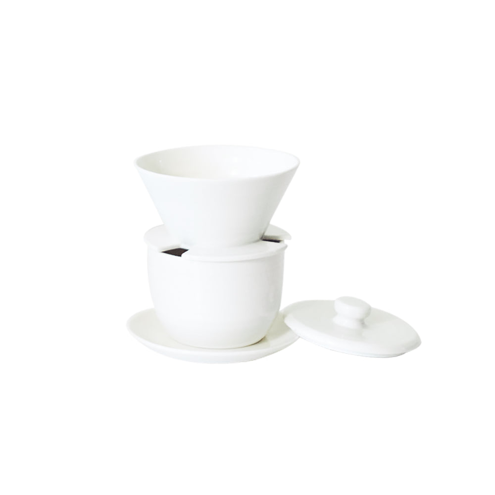 April Pour Over Ceramic Brewer – Manual Coffee Dripper