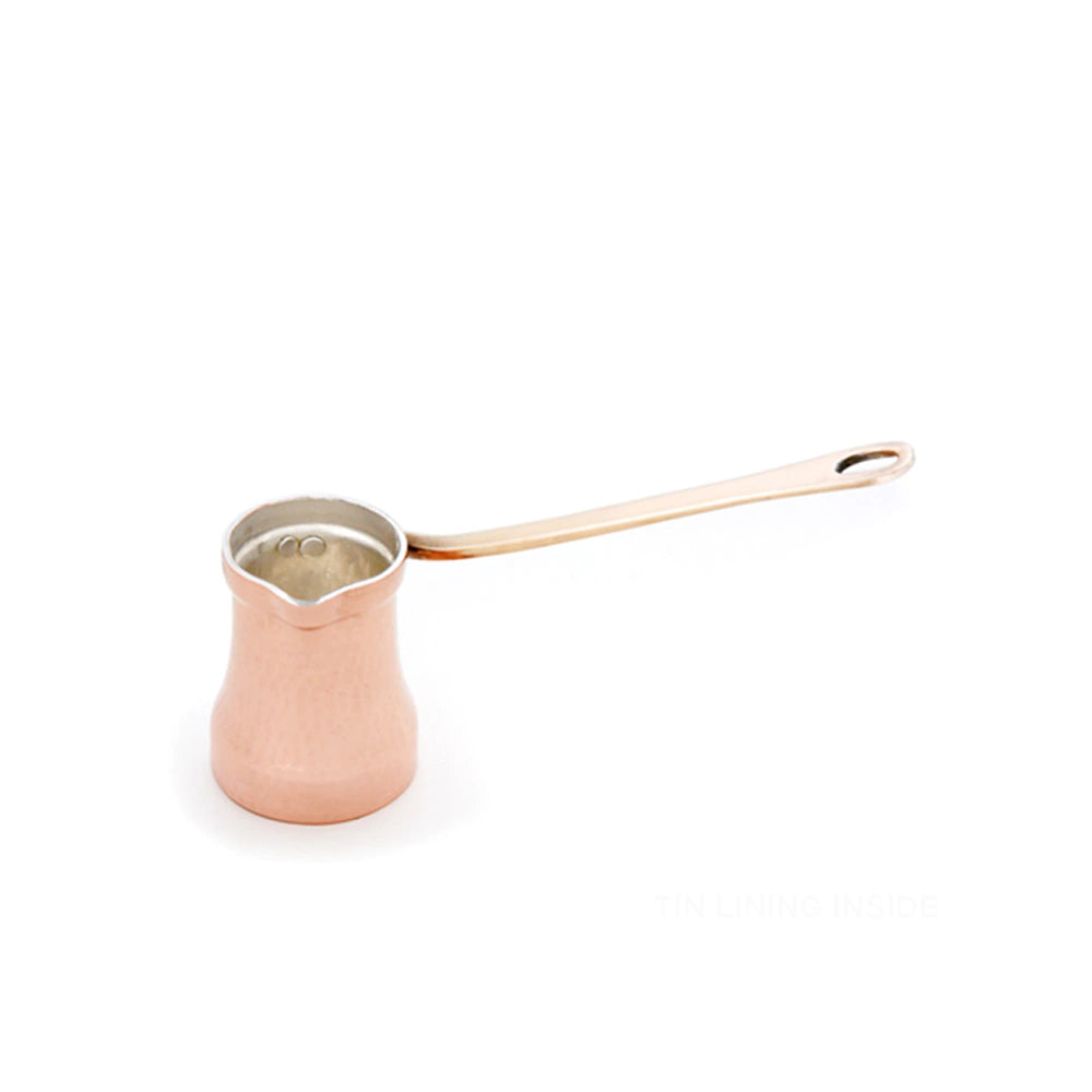 SOY Copper Cezve Turkish Coffee Pot Tin Lining – Right Handed