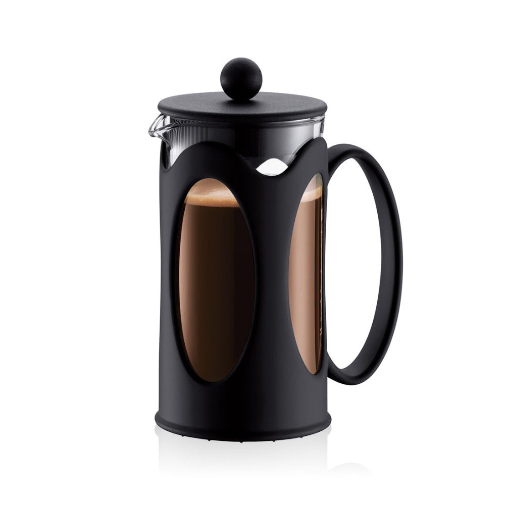 محضرة القهوة "بودوم كينيا" (Bodum Kenya) بنظام الضغط الفرنسي – أداة تحضير يدوية بسعة 3 أكواب (350 مل)