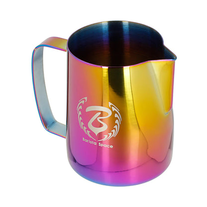 Barista Space Rainbow Milk Pitcher â€“  Colorful Latte Art Pitcher