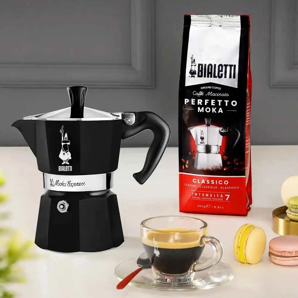 Bialetti Moka Express Coffee Maker – Red & Black Edition