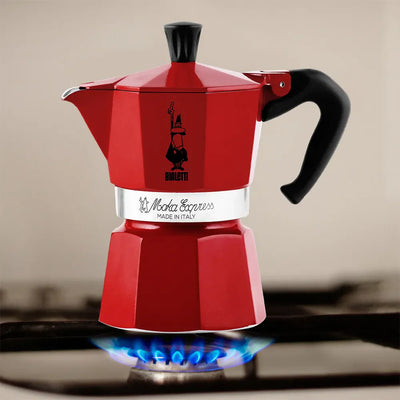 Bialetti Moka Express Coffee Maker – Red & Black Edition