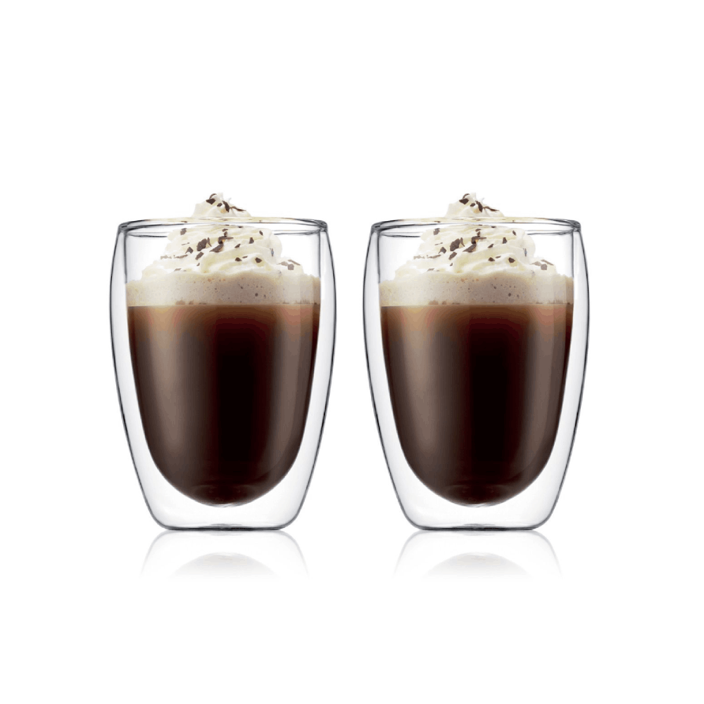 Bodum Pavina Double Wall Thermo Glass – Set of 2 Insulated Glass Cups