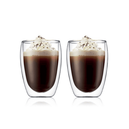 Bodum Pavina Double Wall Thermo Glass – Set of 2 Insulated Glass Cups