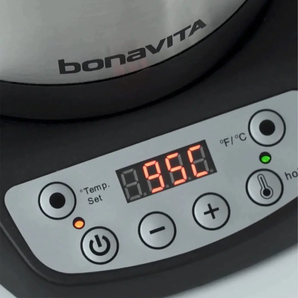 Bonavita Variable Temperature Electric Kettle – 1.0L Gooseneck Pour Over Kettle