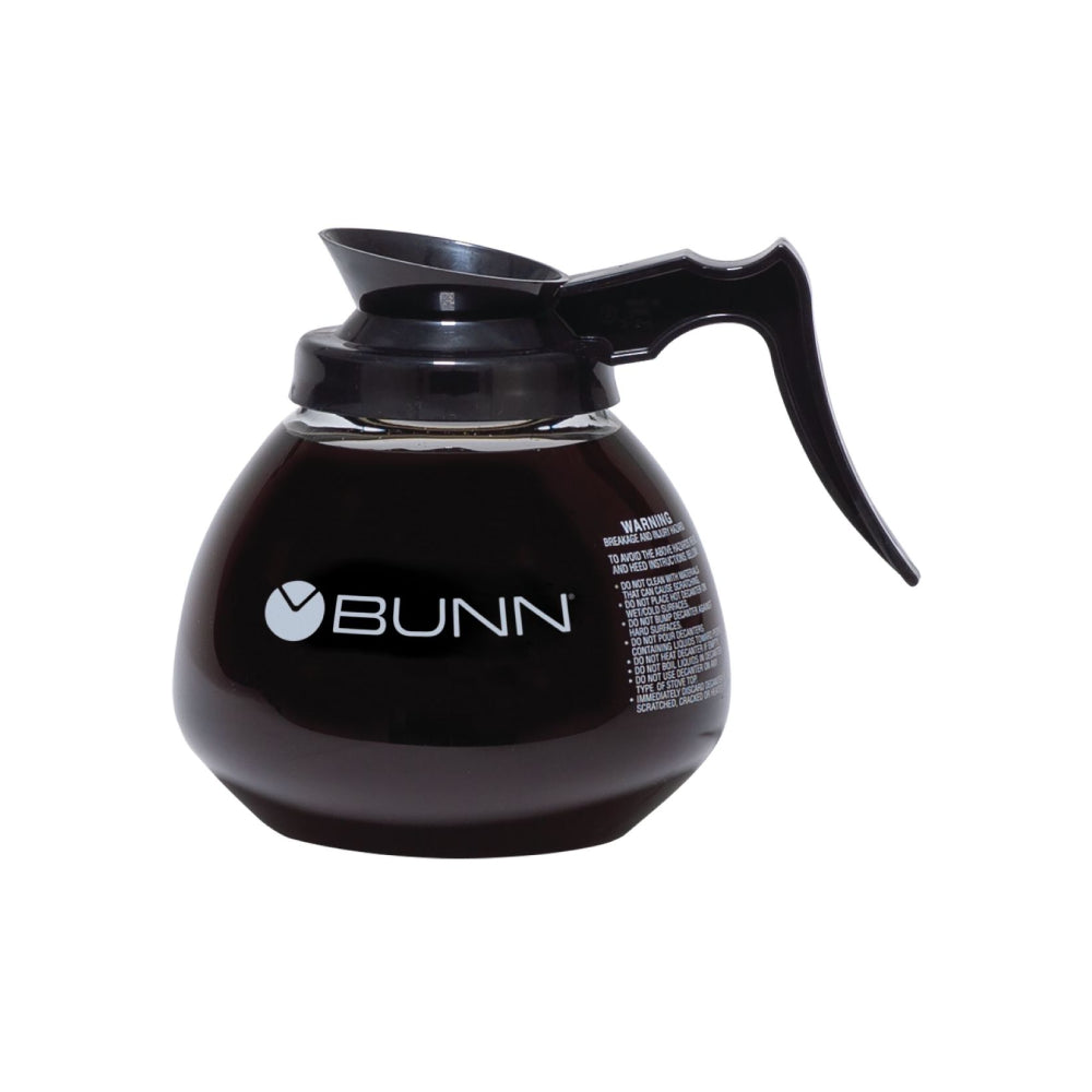 Bunn Black Handle Glass Decanter