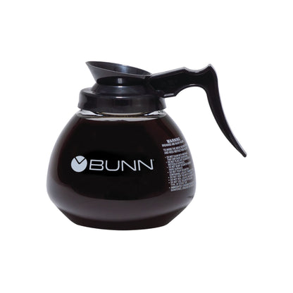 Bunn Black Handle Glass Decanter