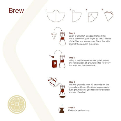 Chemex Bonded Coffee Filters 100