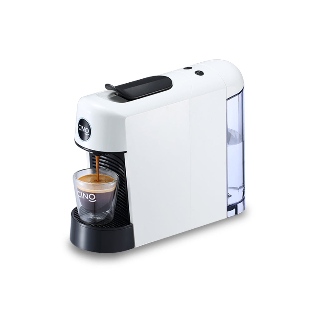 Cino Pinta Capsule Coffee Machine – Compact & Sleek Design (White)