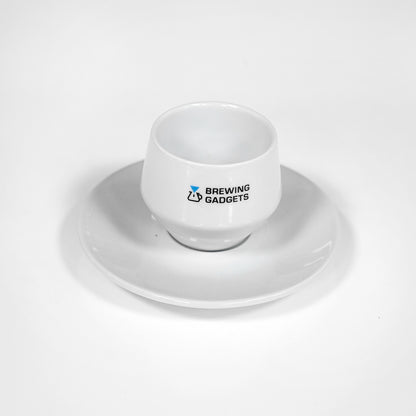 ClubHouse BG Doppio Espresso Cups – 120ml with Saucers (Set of 4)
