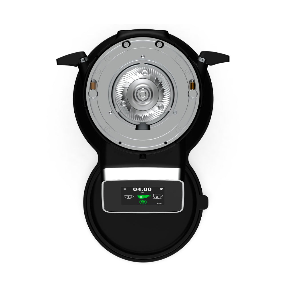 Compak E8 OD Grinder – 83mm with Red Speed Burrs - Black