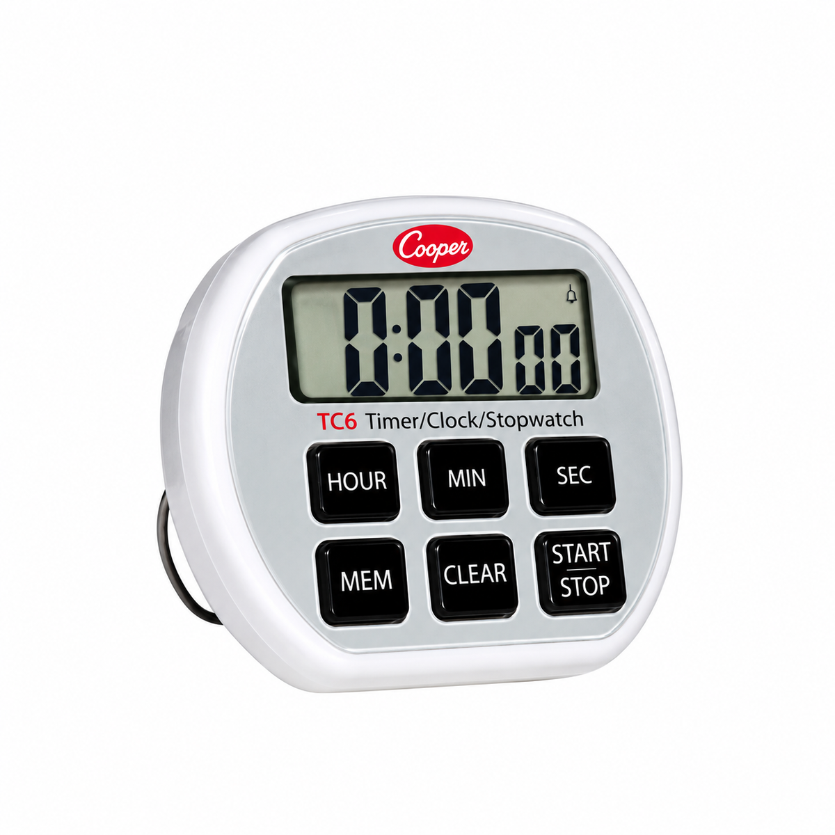 Cooper Atkins TC6 6-Button Digital Timer, Clock & Stopwatch