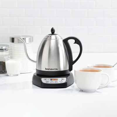 Bonavita Variable Temperature Electric Kettle – 1.0L Gooseneck Pour Over Kettle