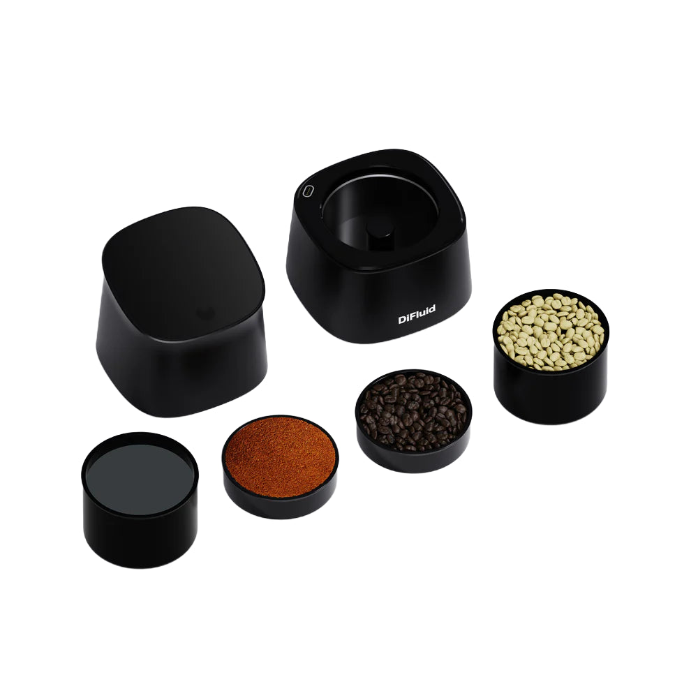 DiFluid Omix Plus Coffee Moisture, Water Activity, Density Structure and Cool Meter