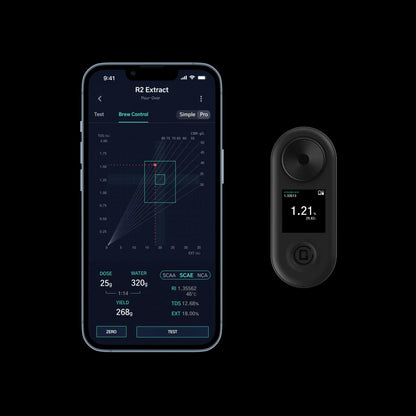 DiFluid R2 Extract Refractometer, Digital TDS Meter for Coffee Concentration Testing