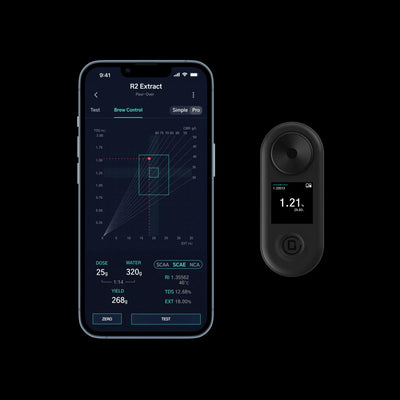 DiFluid R2 Extract Refractometer, Digital TDS Meter for Coffee Concentration Testing