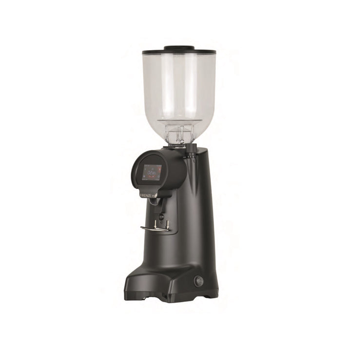 eureka firenze 75 commercial coffee grinder 75mm flat burrs 340w motor 2kg hopper stepless micrometric adjustment touchscreen 3 2 3 6g s productivity