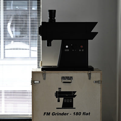 مطحنة FM 180 الصناعية المسطحة - أسود