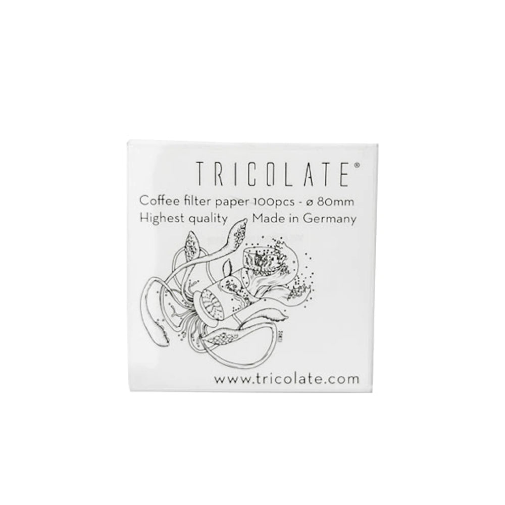 Tricolate Paper Filters, 100 pcs Pack